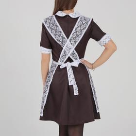 

Школьный фартук, гипюр розочки, р. 32-36, цвет белый + набор шаров 5 шт.