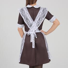 

Школьный фартук, гипюр, мелкие цветы, р. 30-36, рост 122-134 см, цвет белый + набор шаров 5 шт.