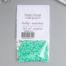 

Набор пайеток "Fabrika Decoru" №311, бирюзовый