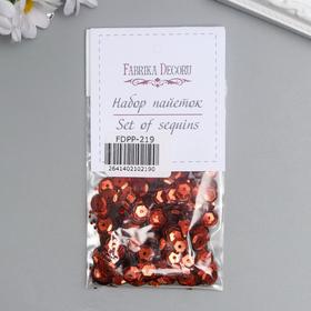 

Набор пайеток "Fabrika Decoru" №219, красный