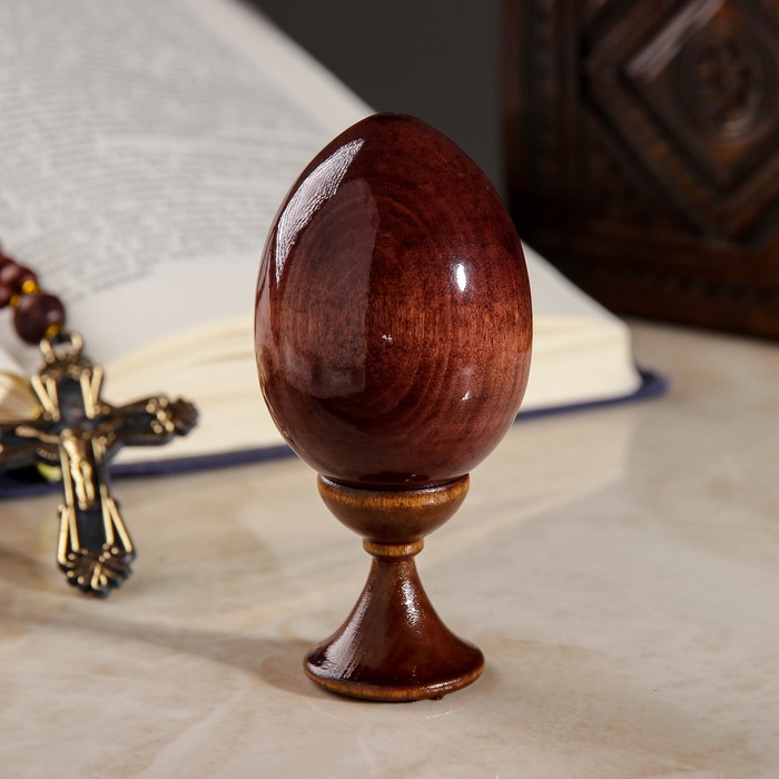 Сувенир Яйцо на подставке икона "Троица"