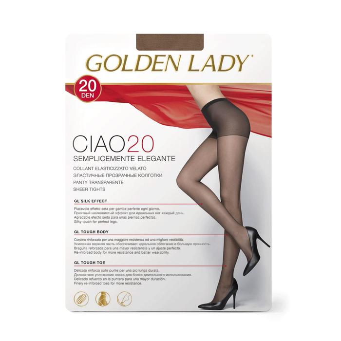 

Колготки женские Golden Lady Ciao, 20 den, размер 2, цвет cognac