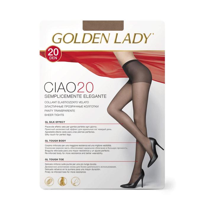 

Колготки женские Golden Lady Ciao, 20 den, размер 4, цвет playa