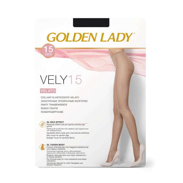 

Колготки женские Golden Lady Vely, 15 den, размер 3, цвет nero