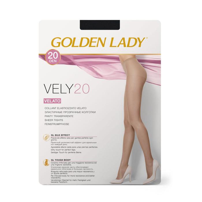 фото Колготки женские golden lady vely, 20 den, размер 5, цвет nero