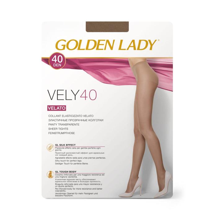 

Колготки женские Golden Lady Vely, 40 den, размер 2, цвет melon