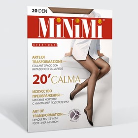 Колготки женские MiNiMi CALMA 20 den 3D, цвет загар (daino), размер 4 (L)