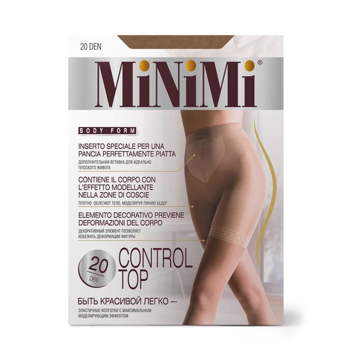 

Колготки женские MiNiMi Control Top, 20/140 den, размер 2, цвет caramello