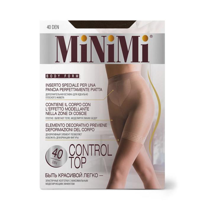 

Колготки женские MiNiMi Control Top, 40/140 den, размер 2, цвет mineral