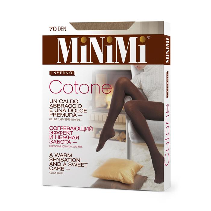

Колготки женские MiNiMi Cotone, 70 den, размер 4, цвет beige