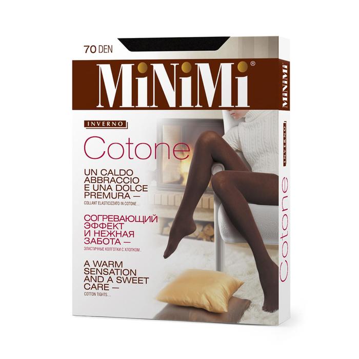 

Колготки женские MiNiMi Cotone, 70 den, размер 4, цвет nero