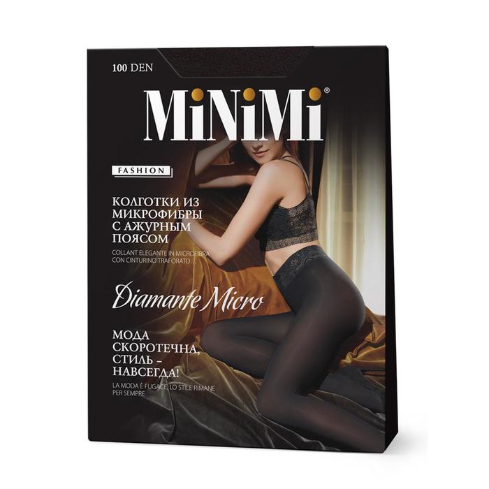 

Колготки женские MiNiMi Diamante Micro, 100 den, размер 3, цвет carbone