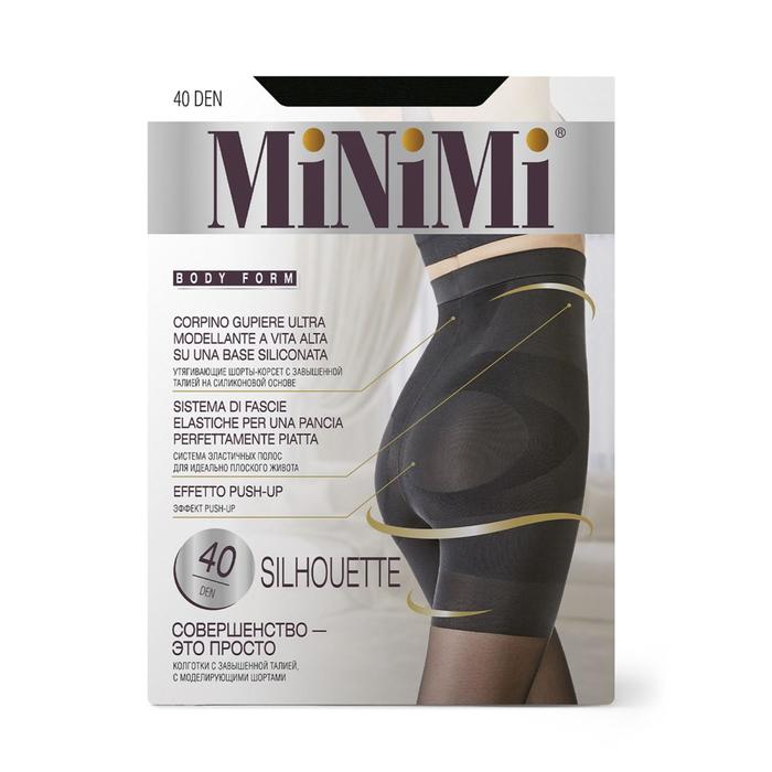 

Колготки женские MiNiMi Silhouette, 40/140 den, размер 4, цвет nero