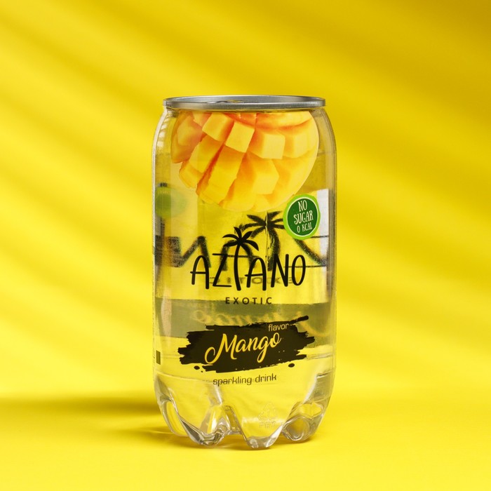 Вода газированная Aziano, манго, 350 мл напиток газированный aziano вкус манго 350 мл