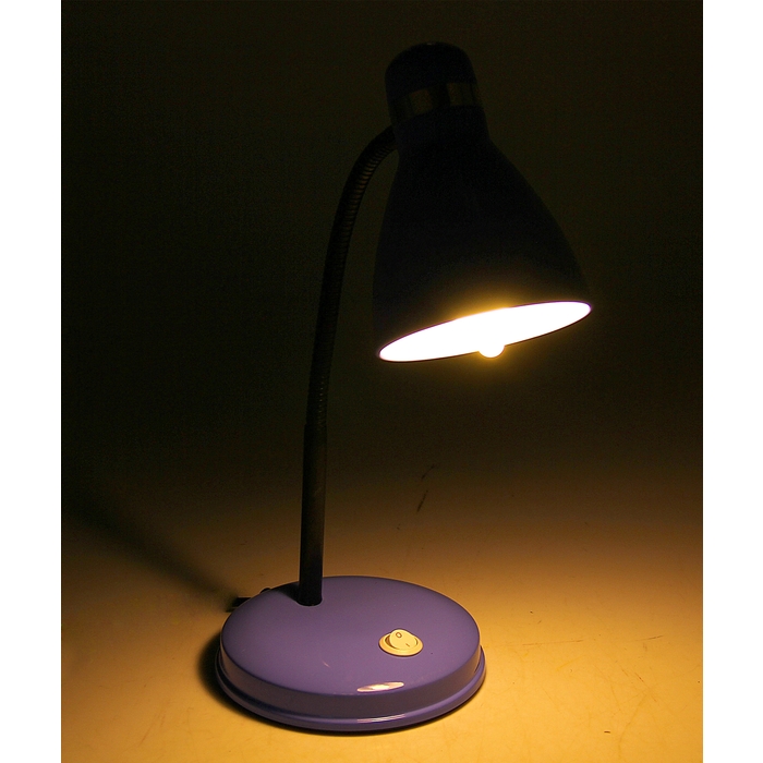 Лампа настольная с выкл. "Простота" голубая