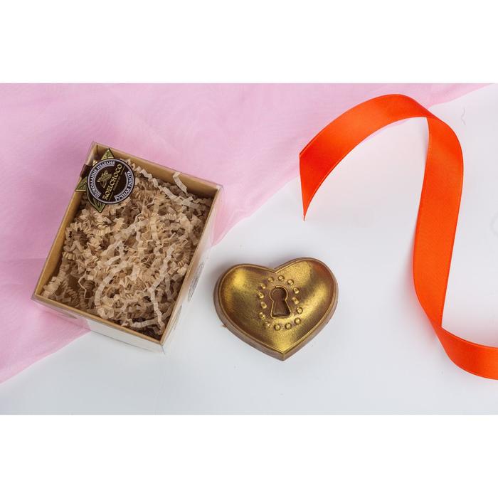 Шоколадная фигурка «Сердце с замочком», 80 г