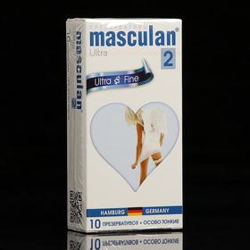 Презервативы Masculan особо тонкие, прозрачные с обильной смазкой 10 шт.