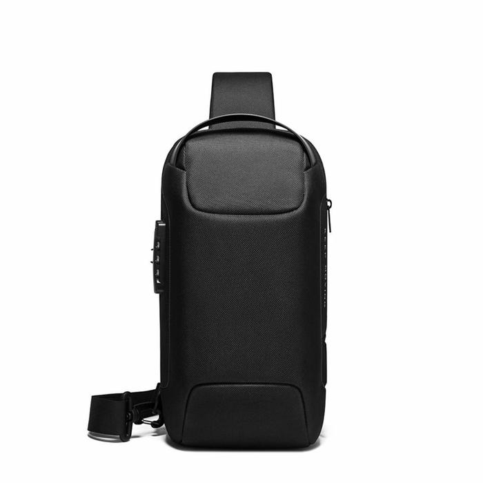 

Рюкзак с USB, молодежный, на одной лямке Bange BG22085 черный, 9.7"