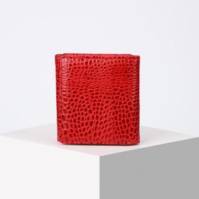 

Кошелёк женский, 2 отдела на клапане, цвет красный