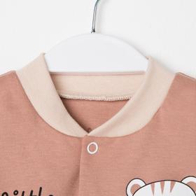 

Боди длинный рукав «Весёлая Африка», цвет белый/коричневый, рост 80 см