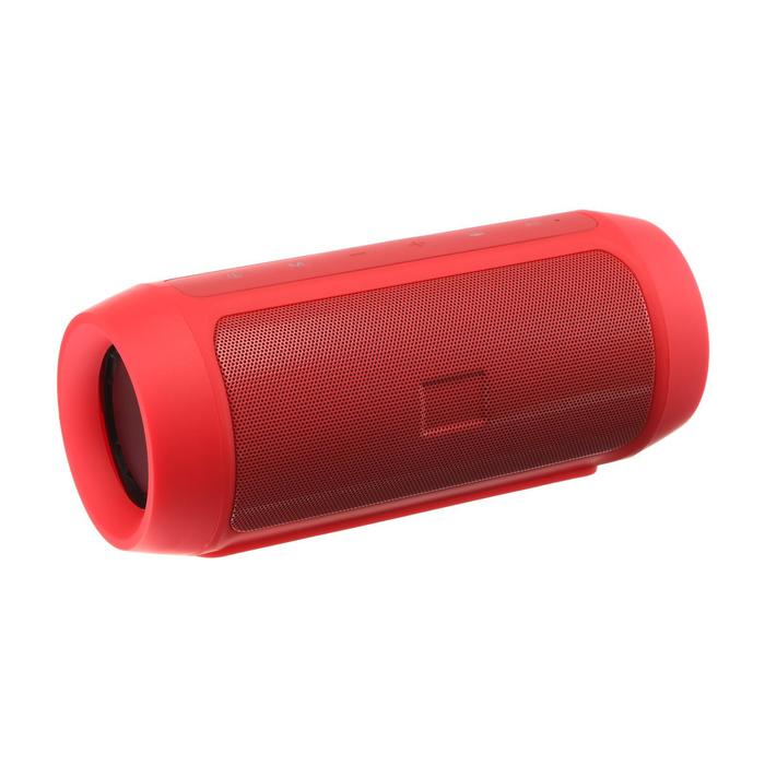 Портативная колонка Red Line Tech BS – 02, 3 Вт, MicroSD/AUX/USB, 400 мАч, красная