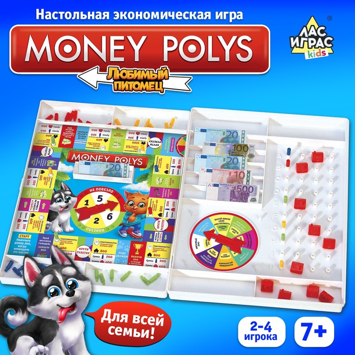 Настольная игра Money polys «Любимые питомцы» настольная игра драконы питомцы