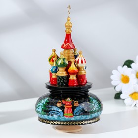 

Сувенир музыкальный "Храм", тройка черная, ручная роспись