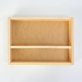 

Кашпо деревянное, 27.5×20×4.5 см "С Праздником!", 2 отдела, гравировка