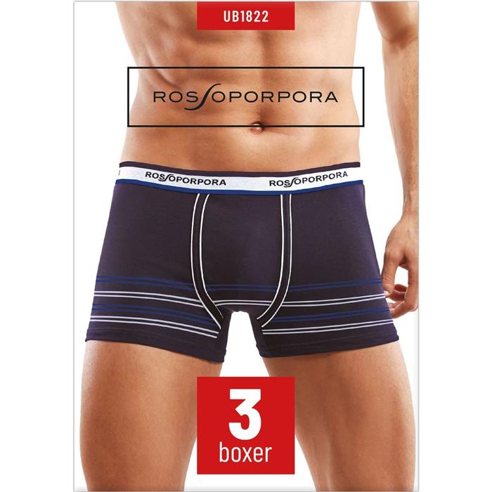 фото Трусы мужские boxer uomo, размер 48/m, 3 шт в уп. rossoporpora