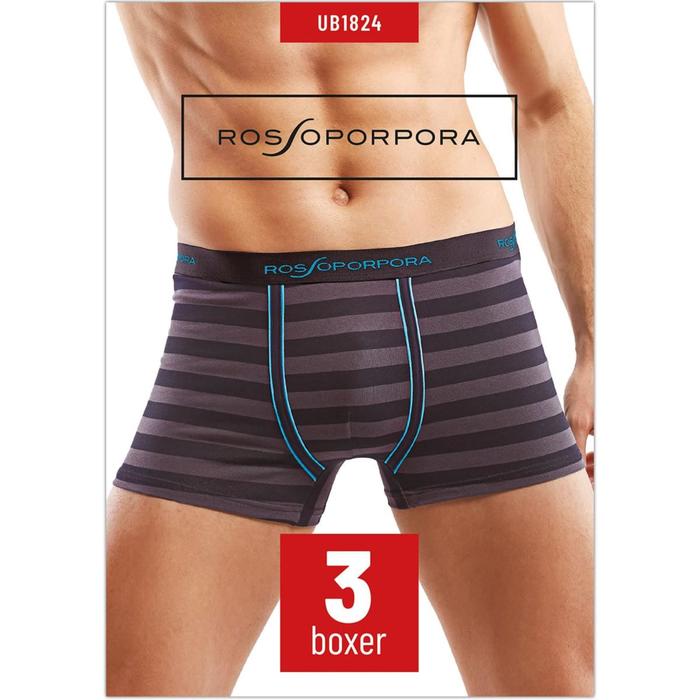 фото Трусы мужские boxer uomo, размер 48/m, 3 шт в уп. rossoporpora