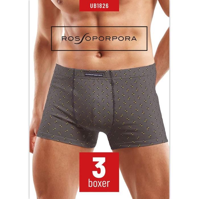 фото Трусы мужские boxer uomo, размер 48/m, 3 шт в уп. rossoporpora