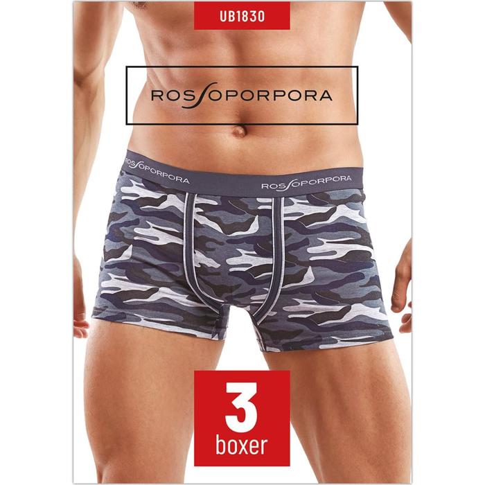 фото Трусы мужские boxer uomo, размер 48/m, 3 шт в уп. rossoporpora