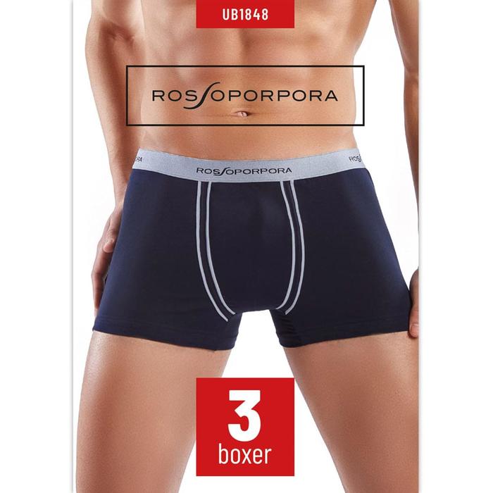 фото Трусы мужские boxer uomo, размер 48/m, 3 шт в уп. rossoporpora