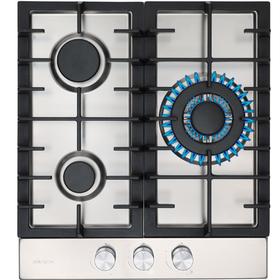 

Варочная поверхность AVEX HS 4531 X, газовая, 3 конфорки, 43*48 см, WOK, серебристая