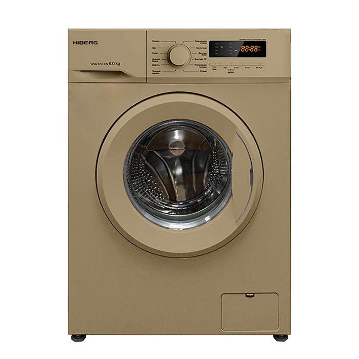 Стиральная машина HIBERG WM2 - 610 SG класс А 1000 обмин до 6 кг золотистая 2699000₽