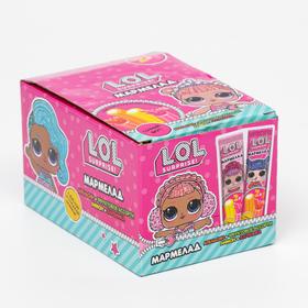 

Кислые мармеладные палочки, L.O.L., с джемом и пудрой, 16 г