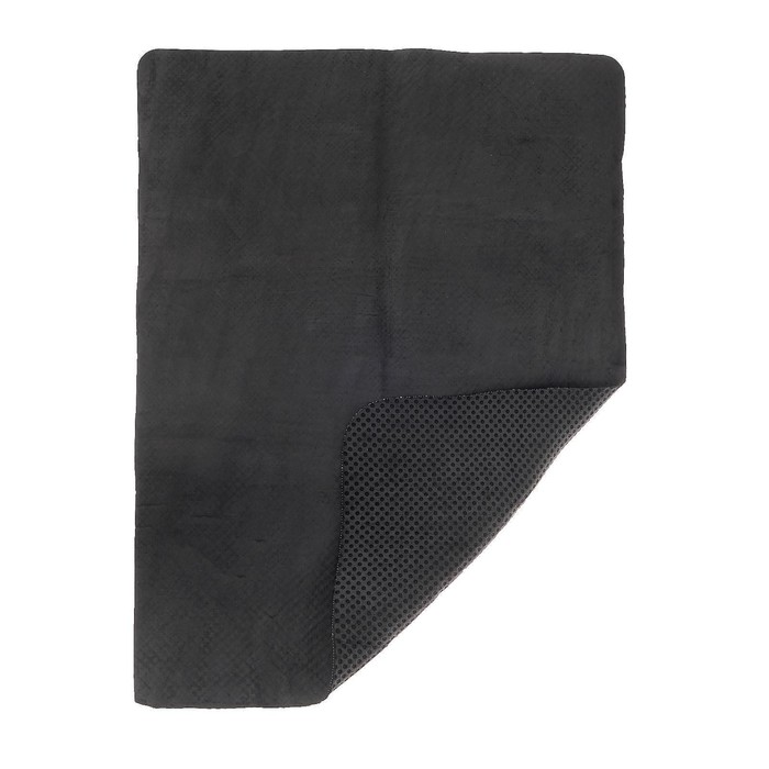 Замша протирочная Cartage 43×32 см, перфорированная в тубе, черный