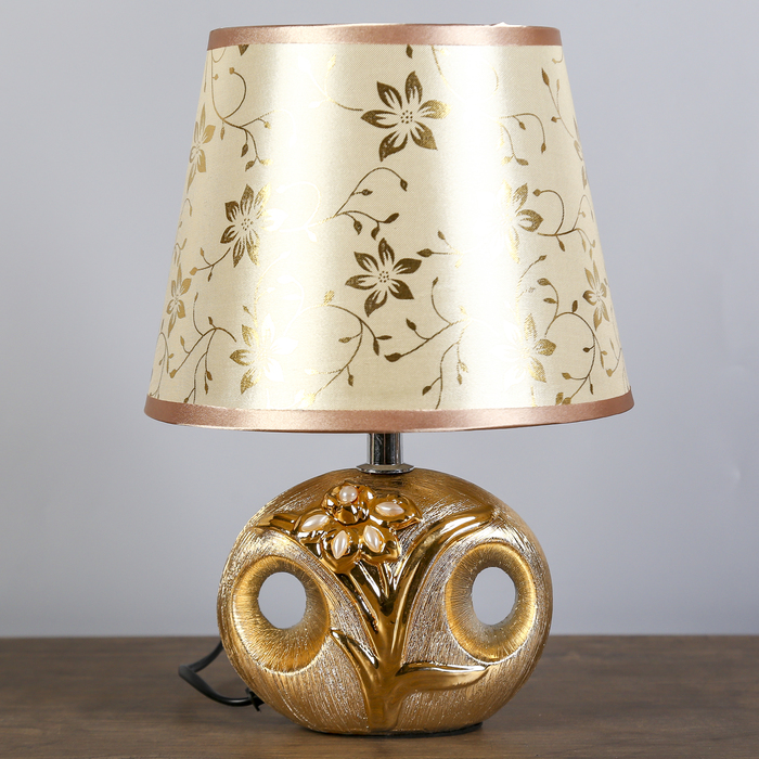 Лампа настольная "Нежная чаша с цветком", 29 см, 220V