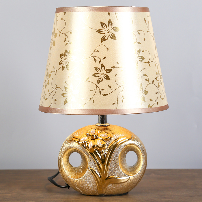 Лампа настольная "Нежная чаша с цветком", 29 см, 220V