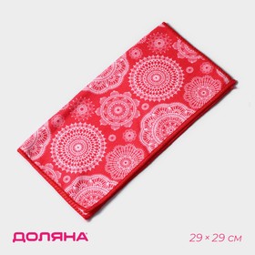 Салфетка для уборки Доляна «Индия», 29×29 см, микрофибра, цвет МИКС Ош