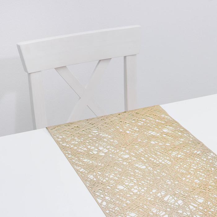 

Дорожка на стол «Паутина», 33×150 см, цвет золотой