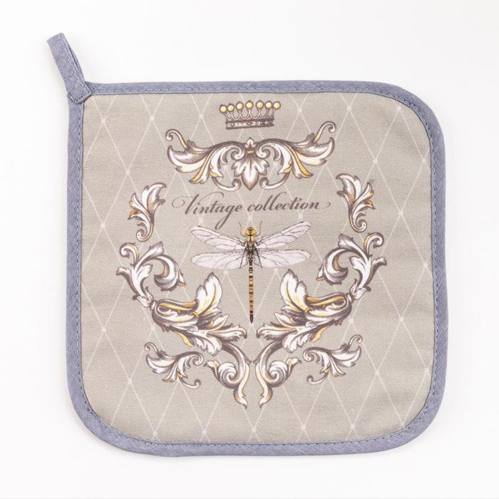 

Прихватка "Vintage collection" 19х19 саржа,100% х/л,ватин 250г/м2