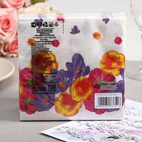 

Салфетки бумажные New Line FRESCO Крокусы, 2-слоя 20 листов 33*33