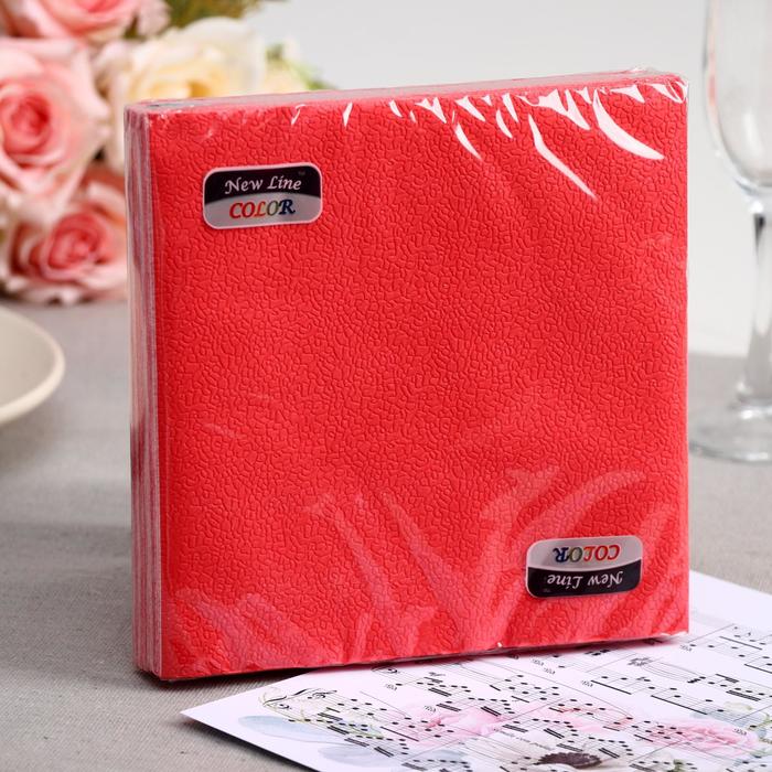 

Салфетки бумажные New line FRESCO «Красный», 2 слоя, 33*33 см, 20 шт.