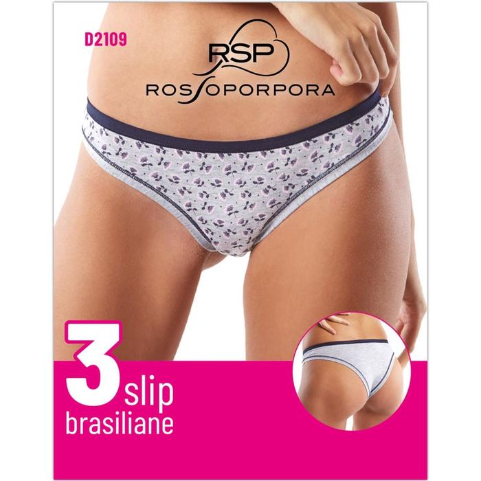 фото Трусы женские brasiliano donna, размер 42/xs, 3 шт в уп. rossoporpora