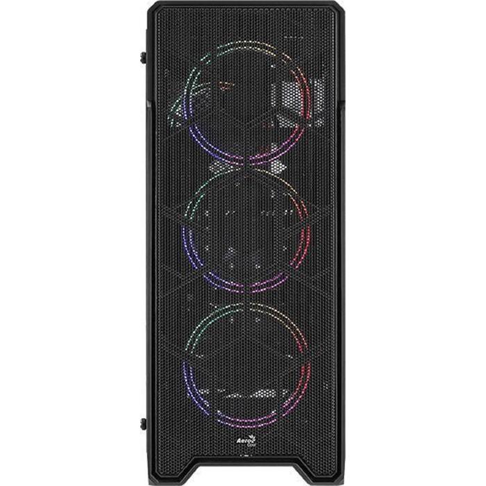 

Корпус Aerocool Ore Saturn FRGB-G-BK-v1, без БП, ATX, Midi-Tower, черный