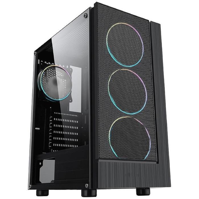 

Корпус Formula F-33RGB, без БП, ATX, Midi-Tower, черный