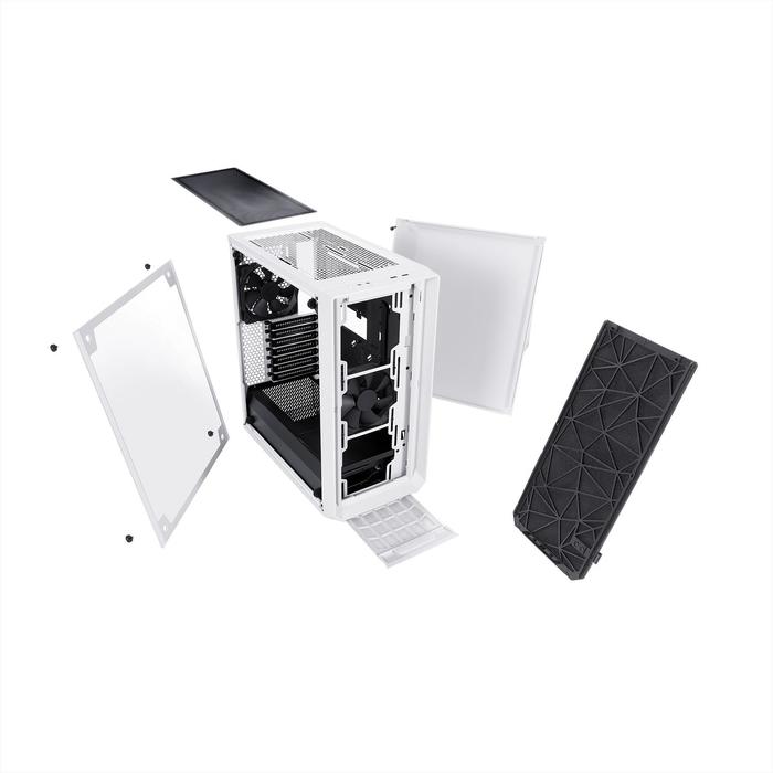 

Корпус Fractal Design Meshify C TG, без БП, ATX, Midi-Tower, белый