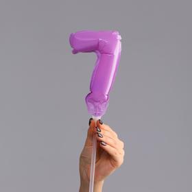 Шар-топпер 5' «Цифра 7», макарун, цвета МИКС Ош