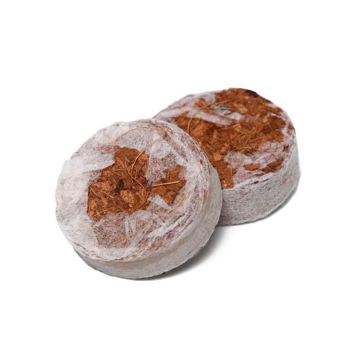 

Таблетки кокосовые, d = 4 см, с оболочкой, набор 40 шт., Greengo